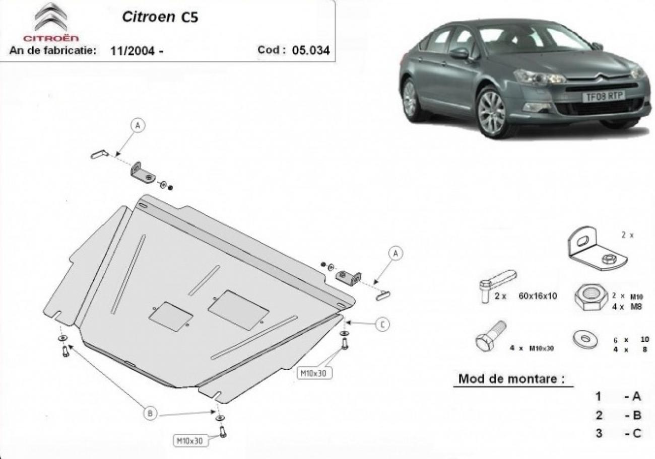 Engine skid plate Citroen C5 - 2