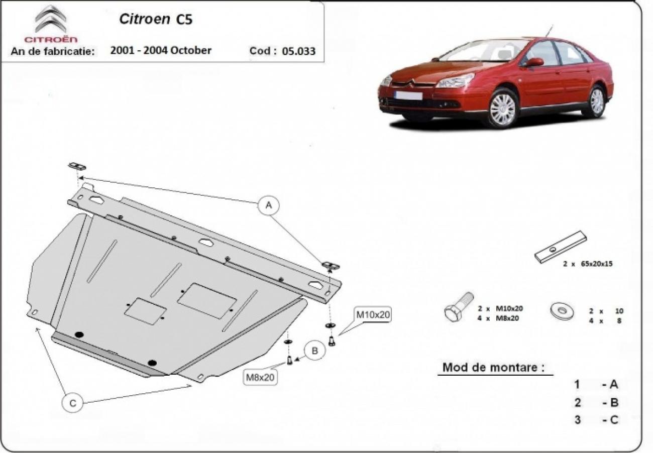 Engine skid plate Citroen C5 - 2