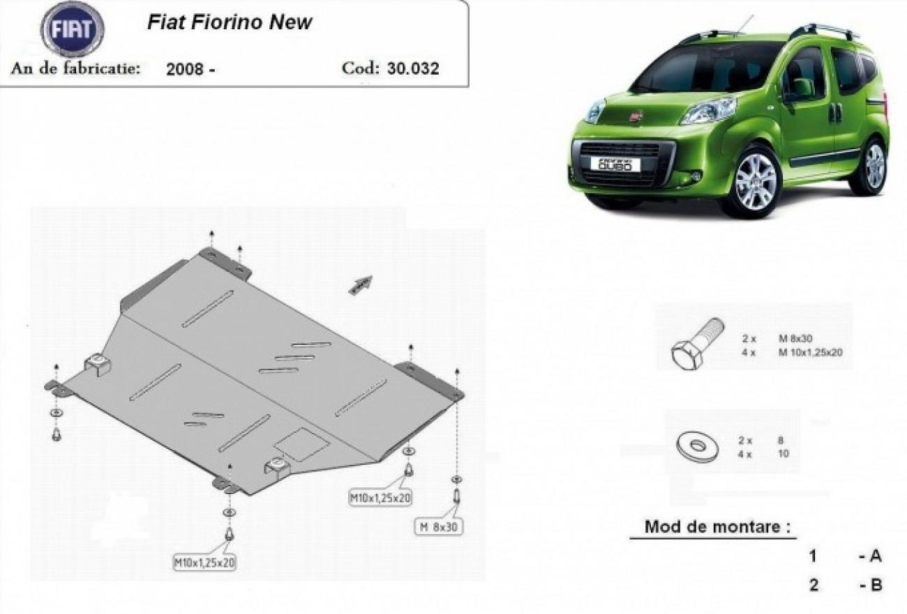Engine skid plate Fiat Fiorino - 2