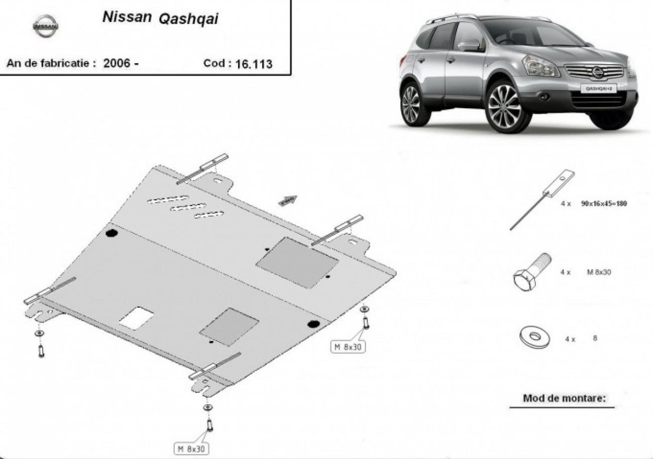 Engine skid plate Nissan Qashqai - 2