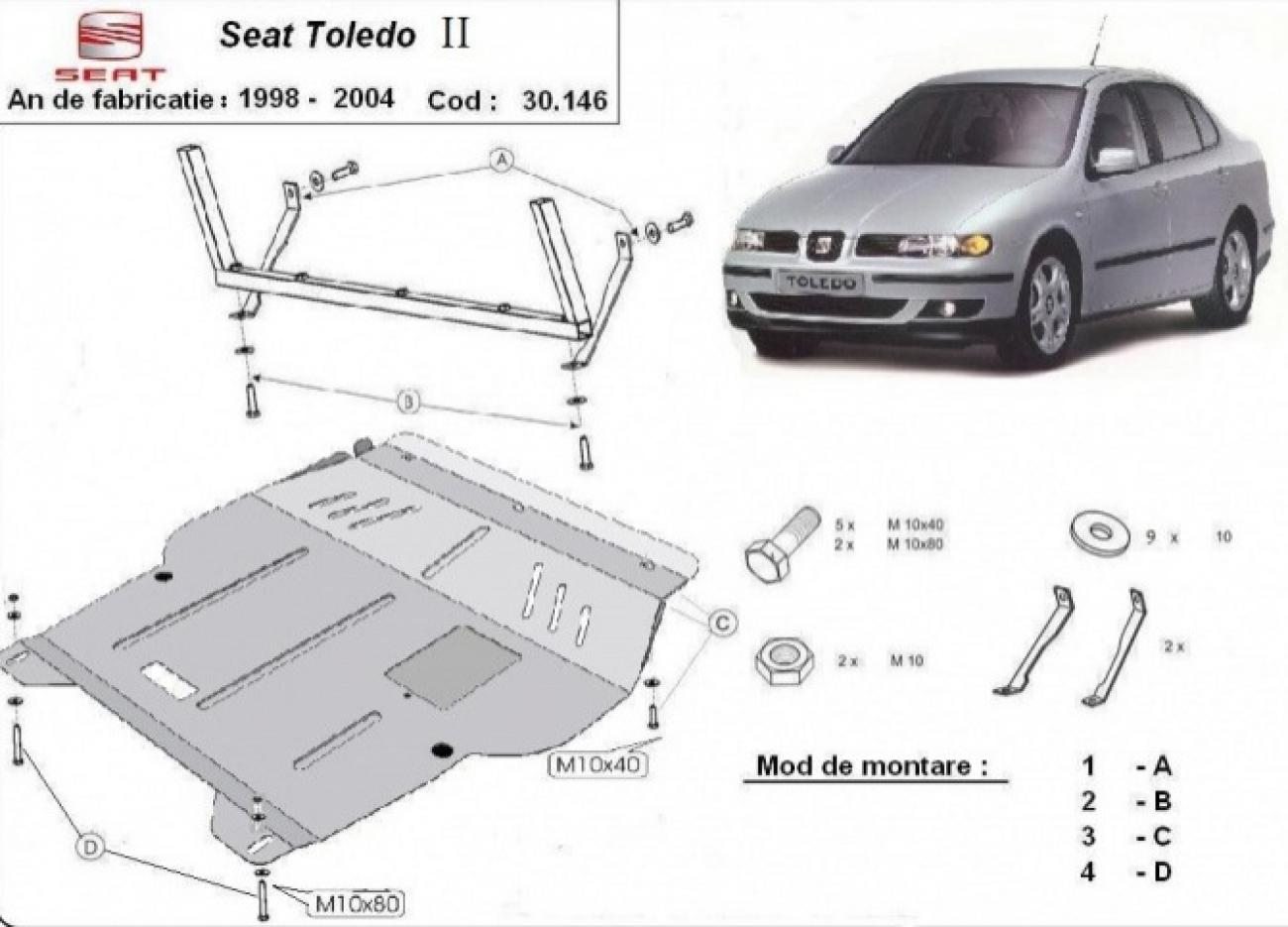 Engine skid plate Seat Toledo 2 - 2