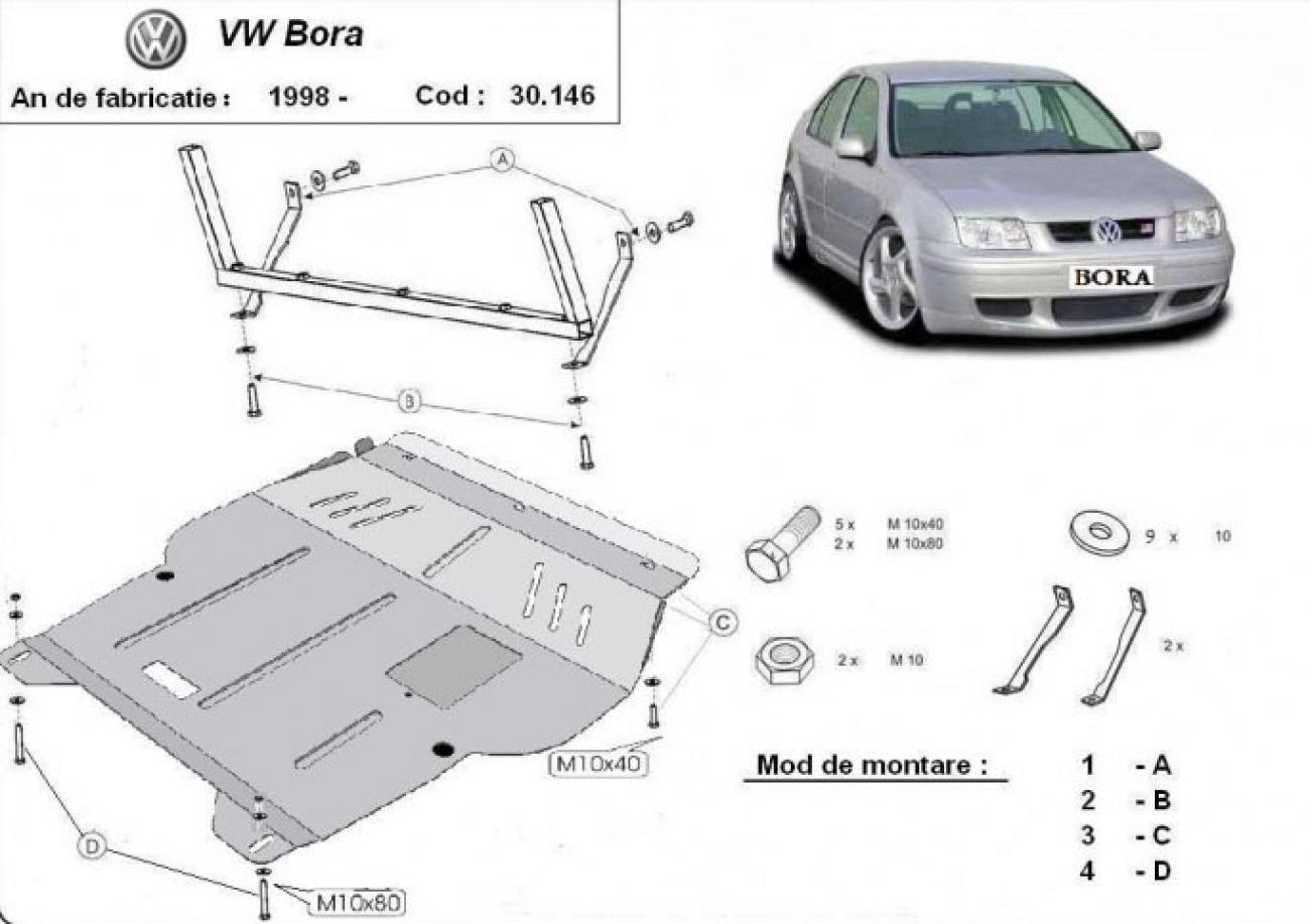 Engine skid plate VW Bora - 2