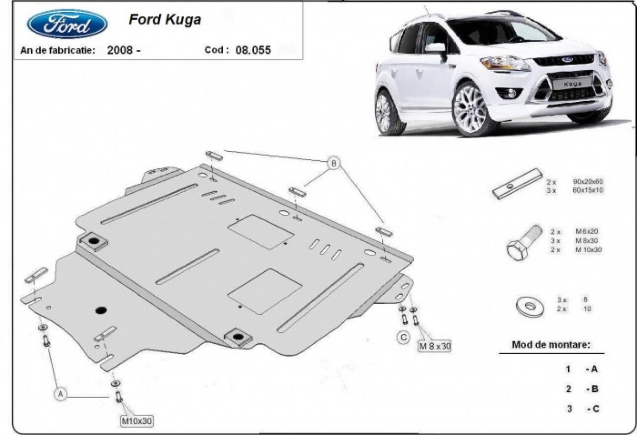 Engine skid plate Ford Kuga - 2