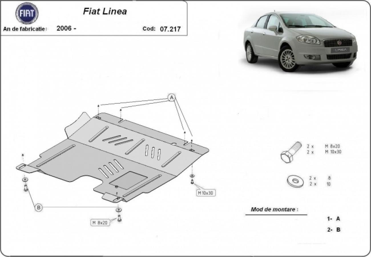 Engine skid plate Fiat Linea - 2