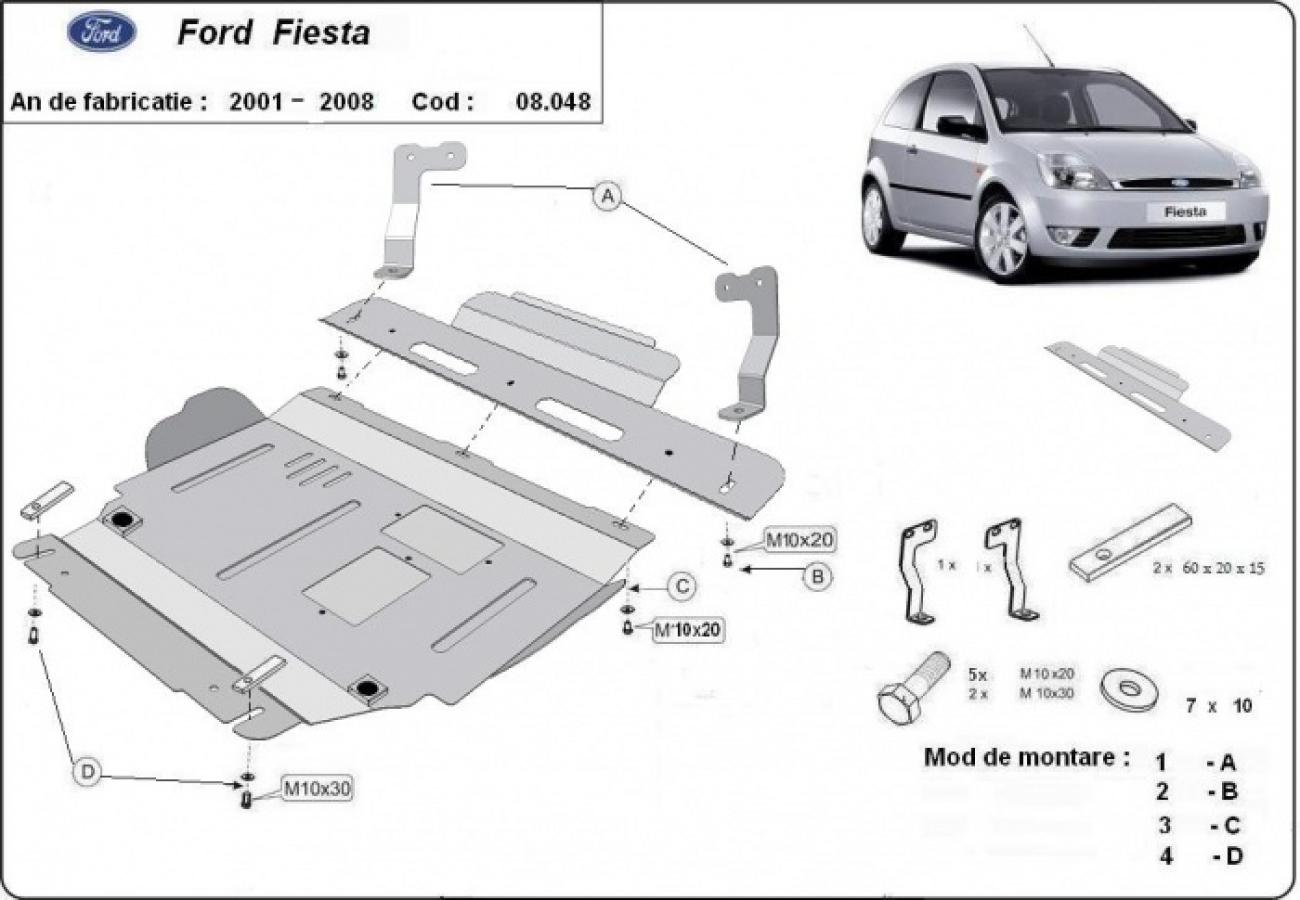 Engine skid plate Ford Fiesta - 2