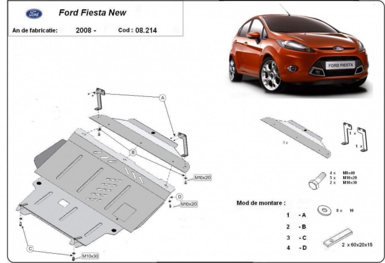 Engine skid plate Ford Fiesta - 2
