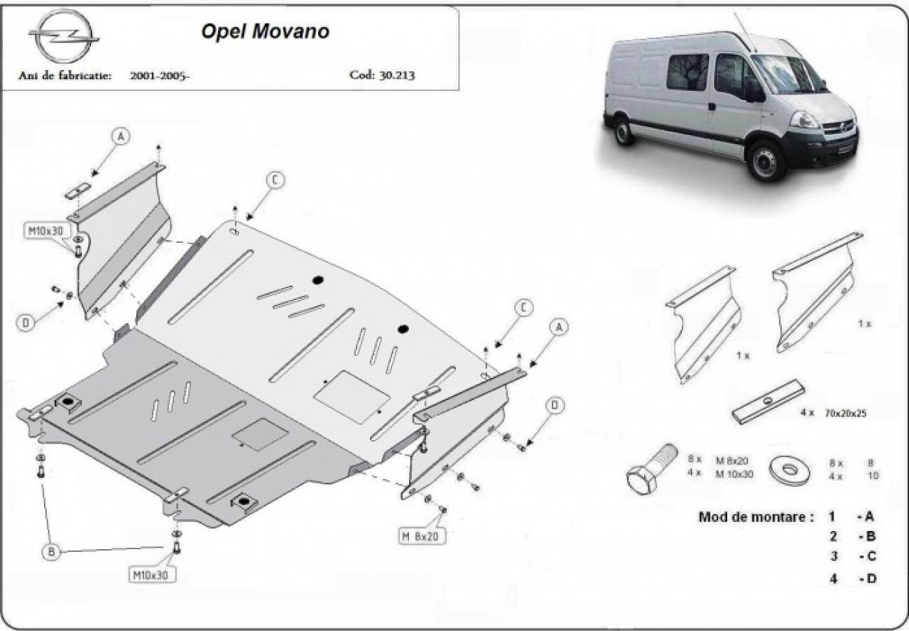 Engine skid plate Opel Movano - 2