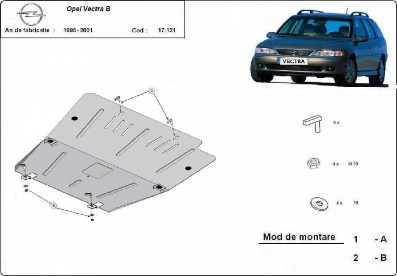 Engine skid plate Opel Vectra B - 2