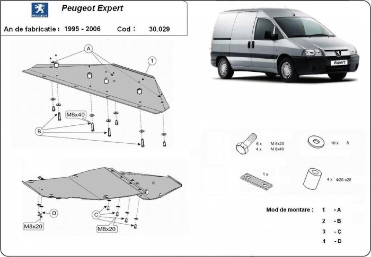 Engine skid plate Peugeot Expert - 2