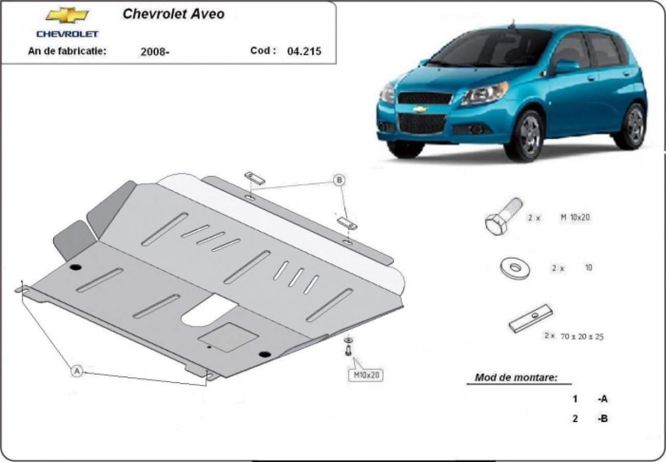 Engine skid plate Chevrolet Aveo - 2