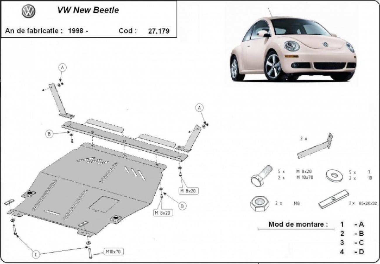 Engine skid plate Volkswagen New Beetle - 2