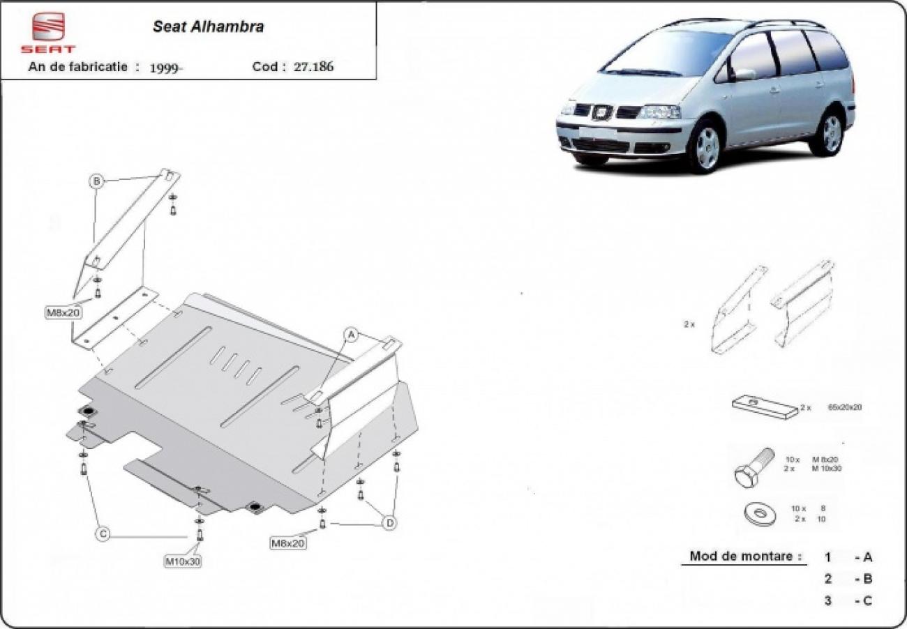 Engine skid plate Seat Alhambra - 2