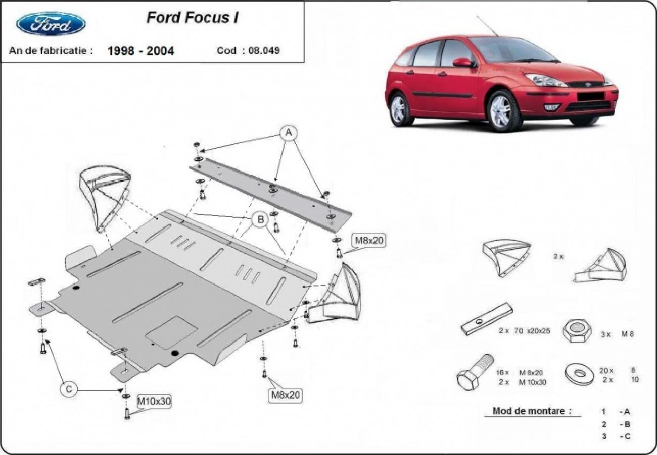 Engine skid plate Ford Focus 1 - 2