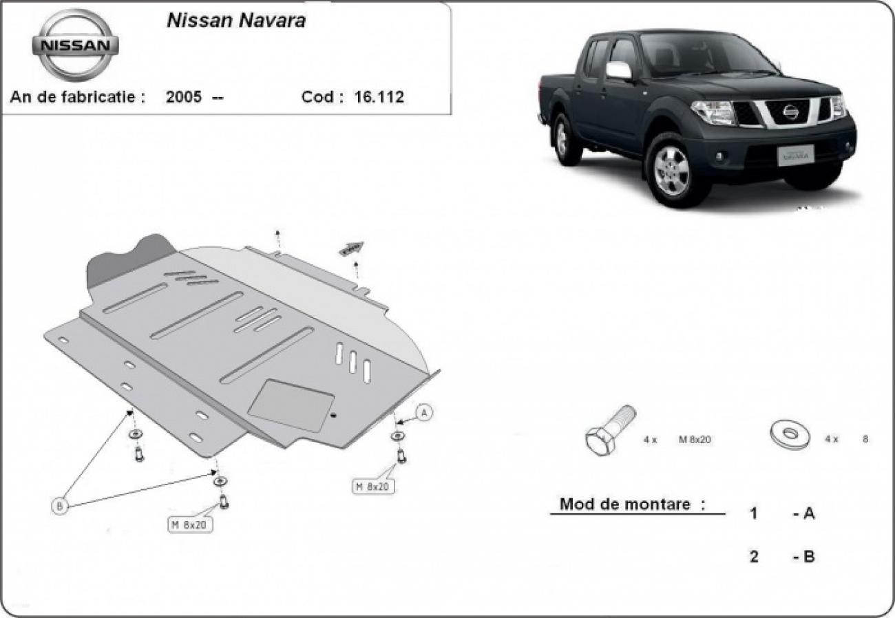 Engine skid plate Nissan Navara - 2