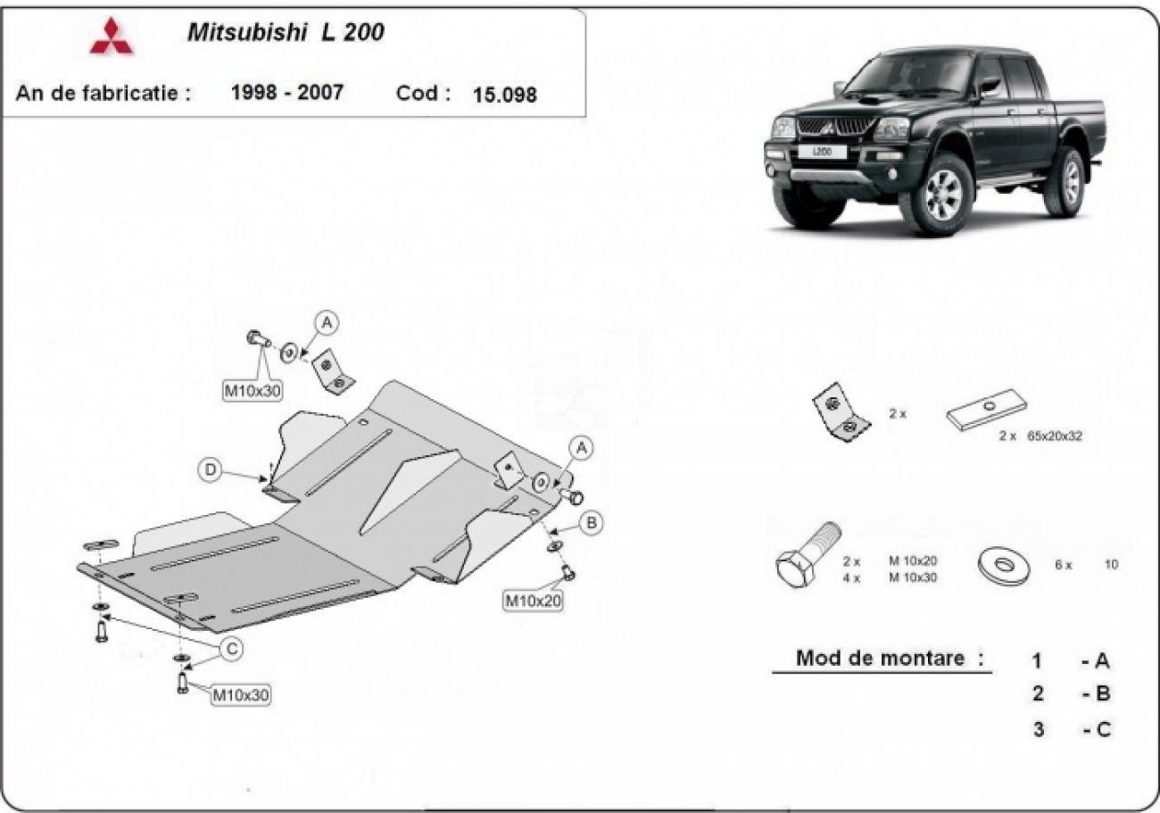Engine skid plate Mitsubishi L200 - 2