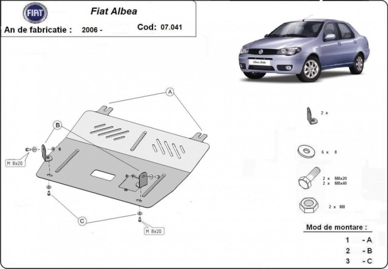 Engine skid plate Fiat Albea - 2