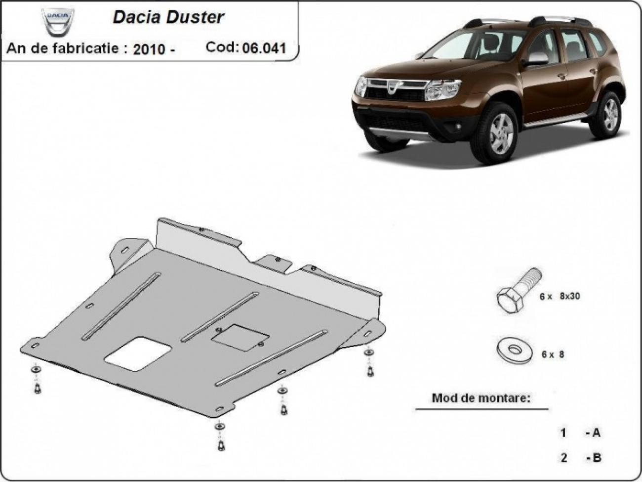 Engine skid plate Dacia Duster - 2