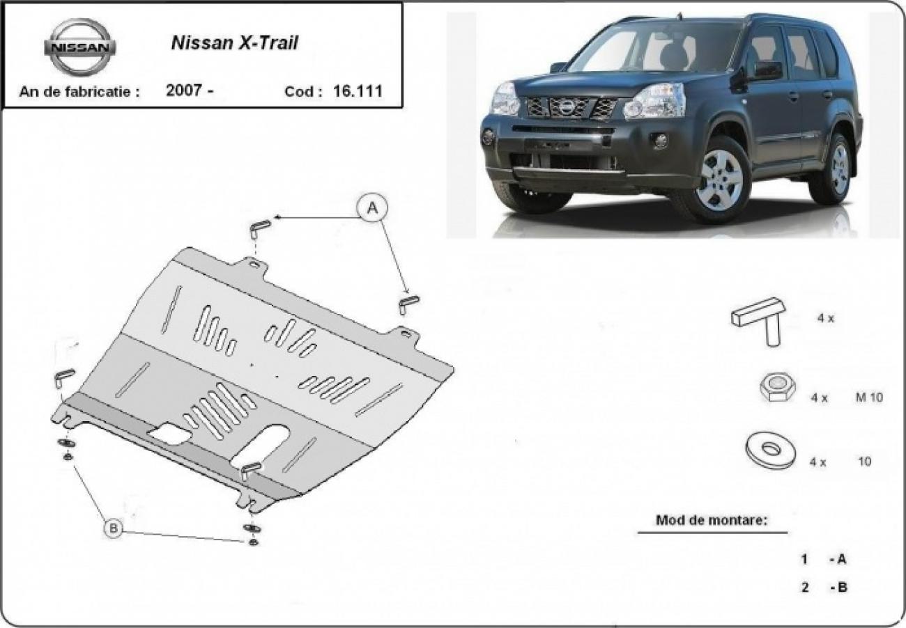 Engine skid plate Nissan X-Trail T31 - 2