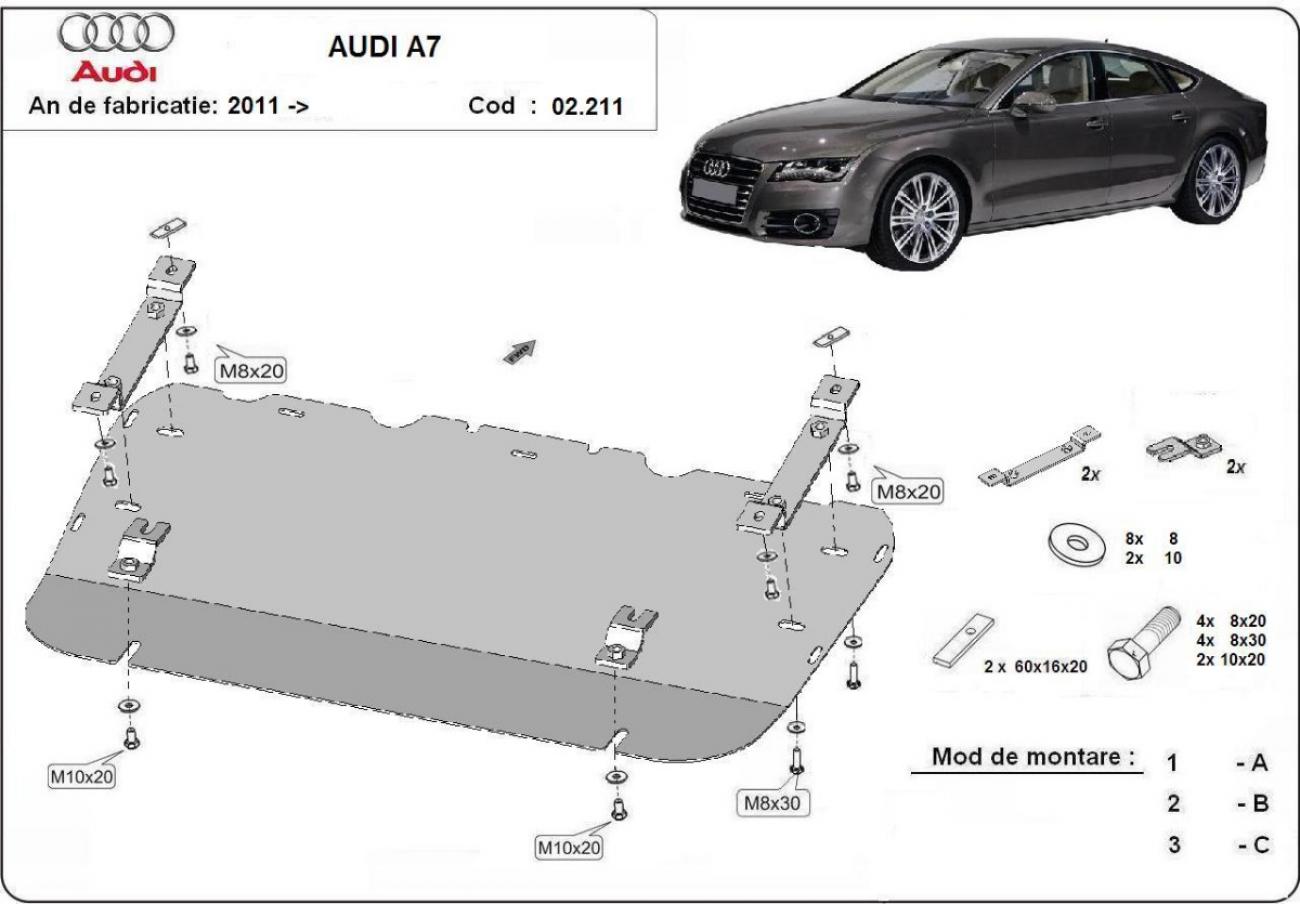 Engine skid plate Audi A7 - 2