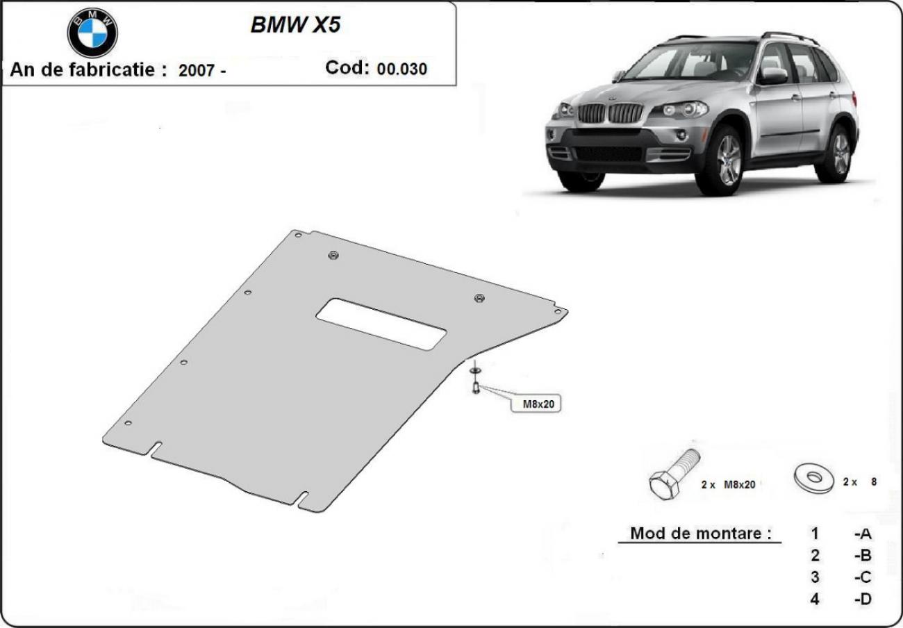 Gearbox skid plate for BMW X5 - 2
