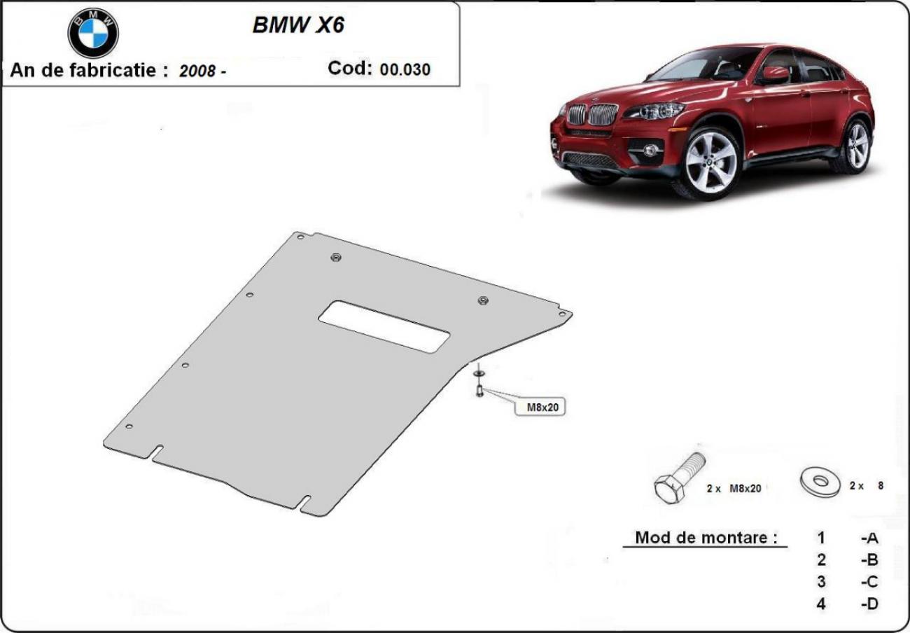 Gearbox skid plate for BMW X6 - 2