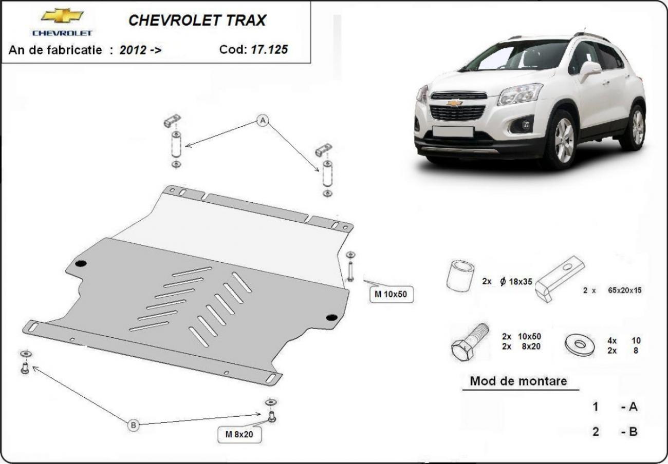 Engine and gearbox skid plate Chevrolet Trax - 2