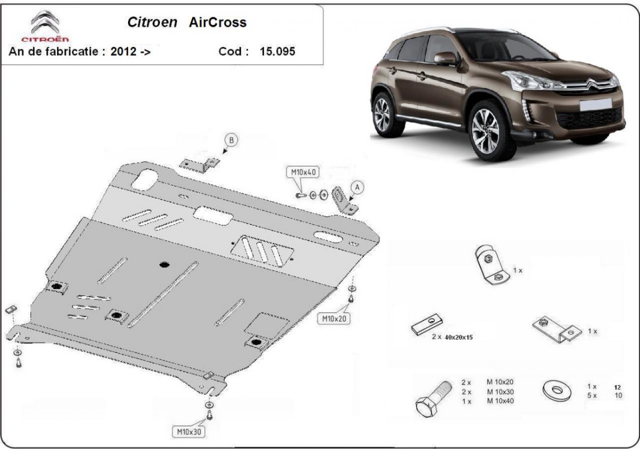 Engine skid plate Citroen C4 Aircross - 2