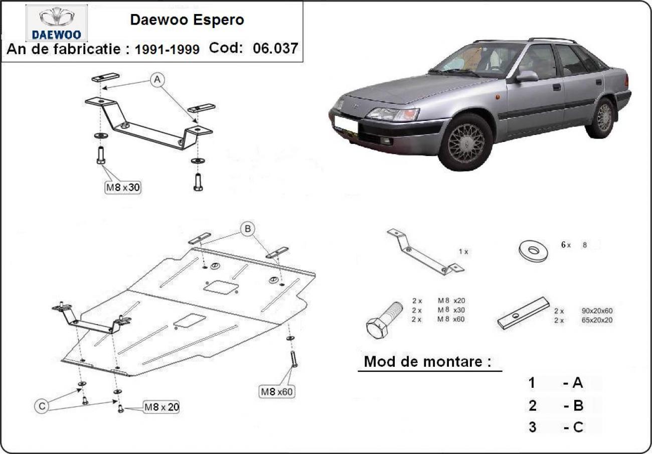 Engine skid plate Daewoo Espero - 2