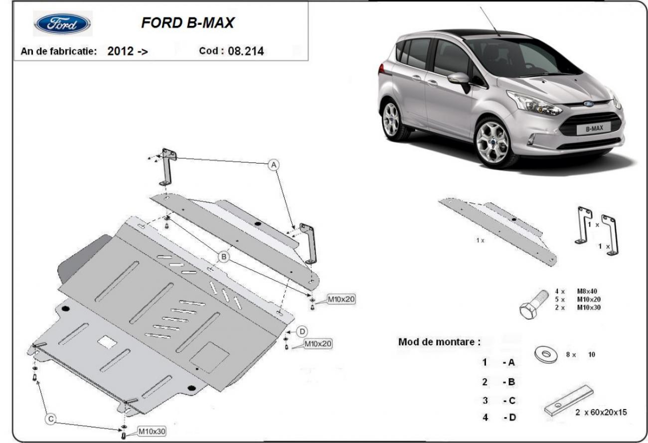 Engine skid plate Ford B-Max - 2