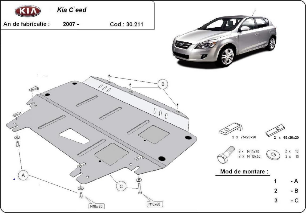 Engine skid plate Kia Ceed - 2