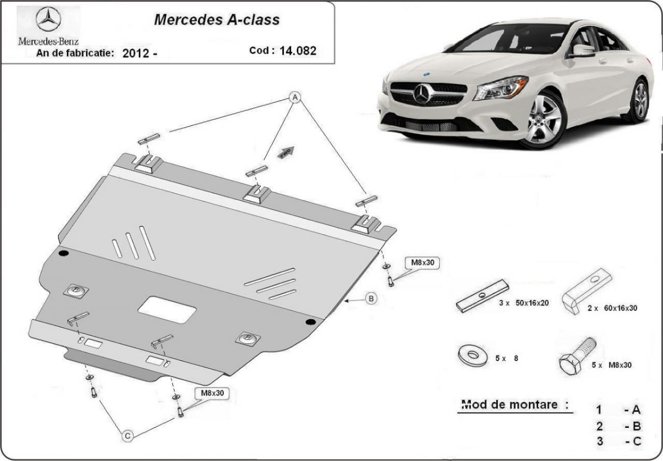 Engine skid plate Mercedes A-Class W176 - 2