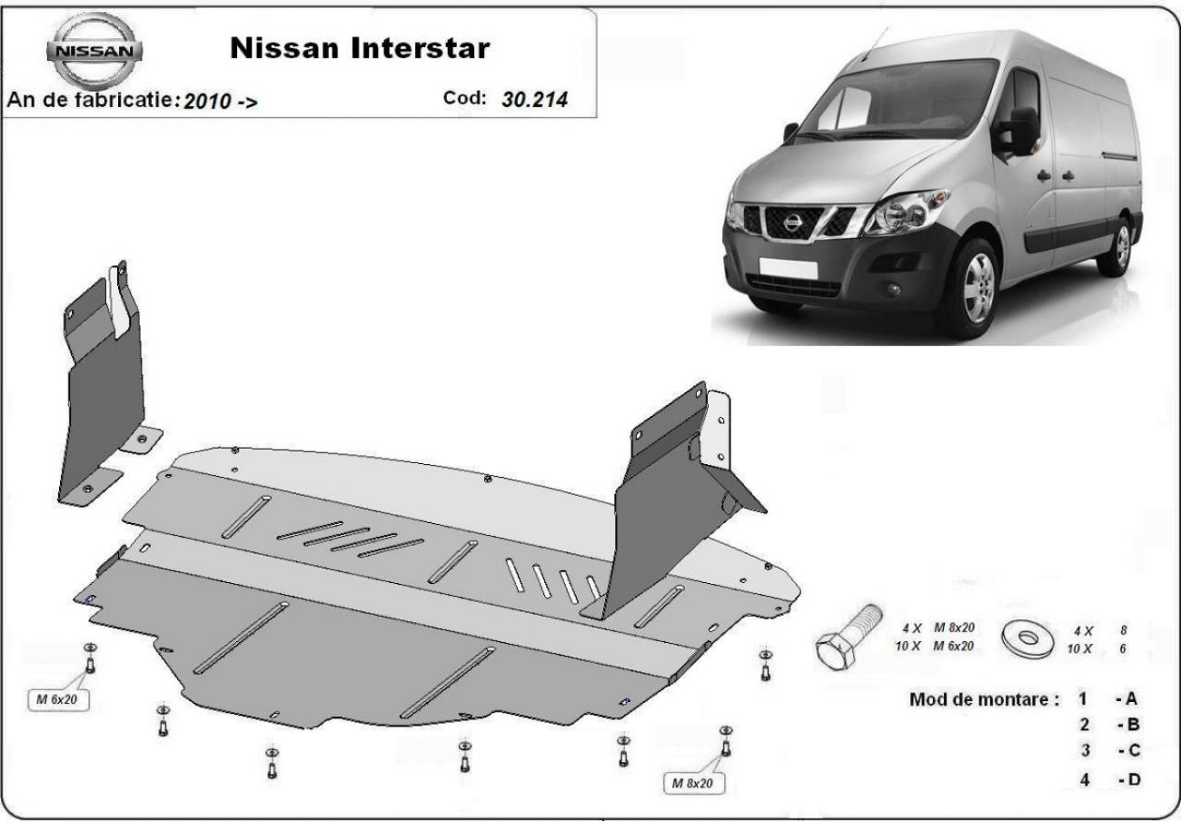 Engine skid plate Nissan Interstar - 2