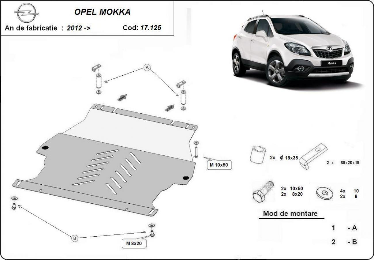 Engine skid plate Opel Mokka - 2