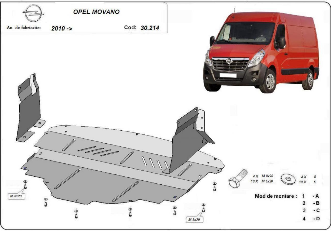 Engine skid plate Opel Movano - 2