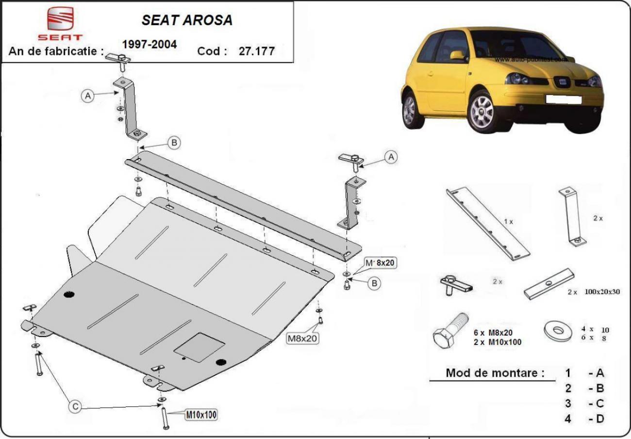 Engine skid plate Seat Arosa - 2