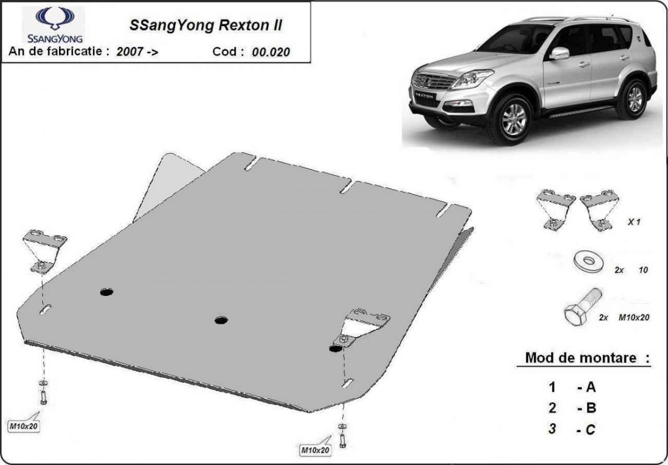 Gearbox skid plate for SsangYong Rexton 2 - 2