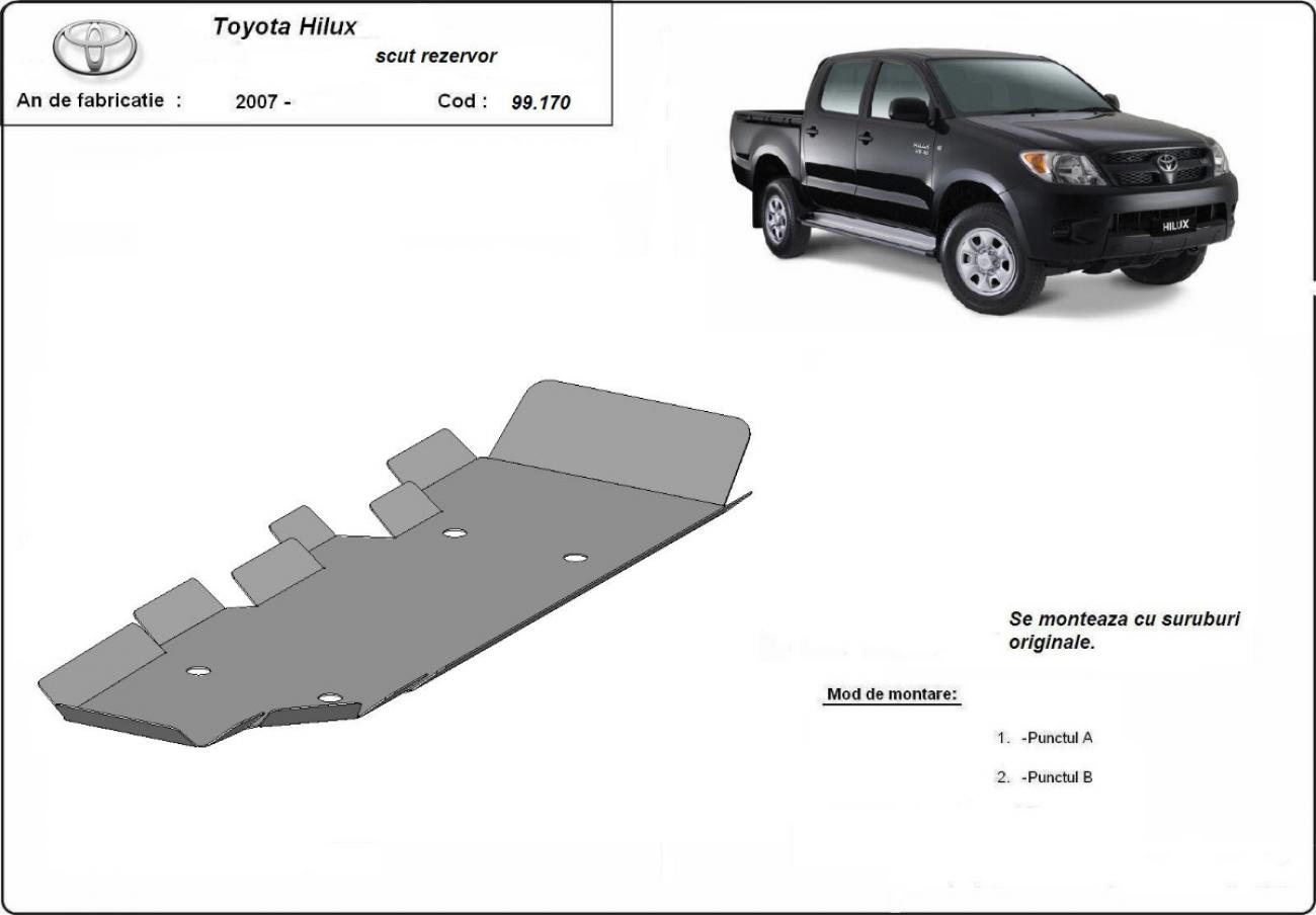 Fuel tank skid plate Toyota Hilux - 2
