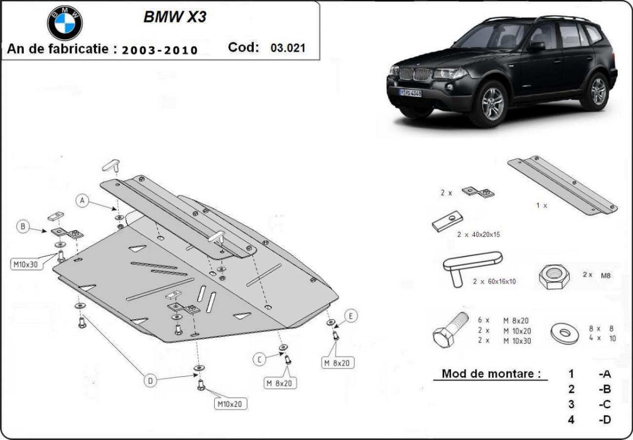 Cooler skid plate BMW X3 - 2