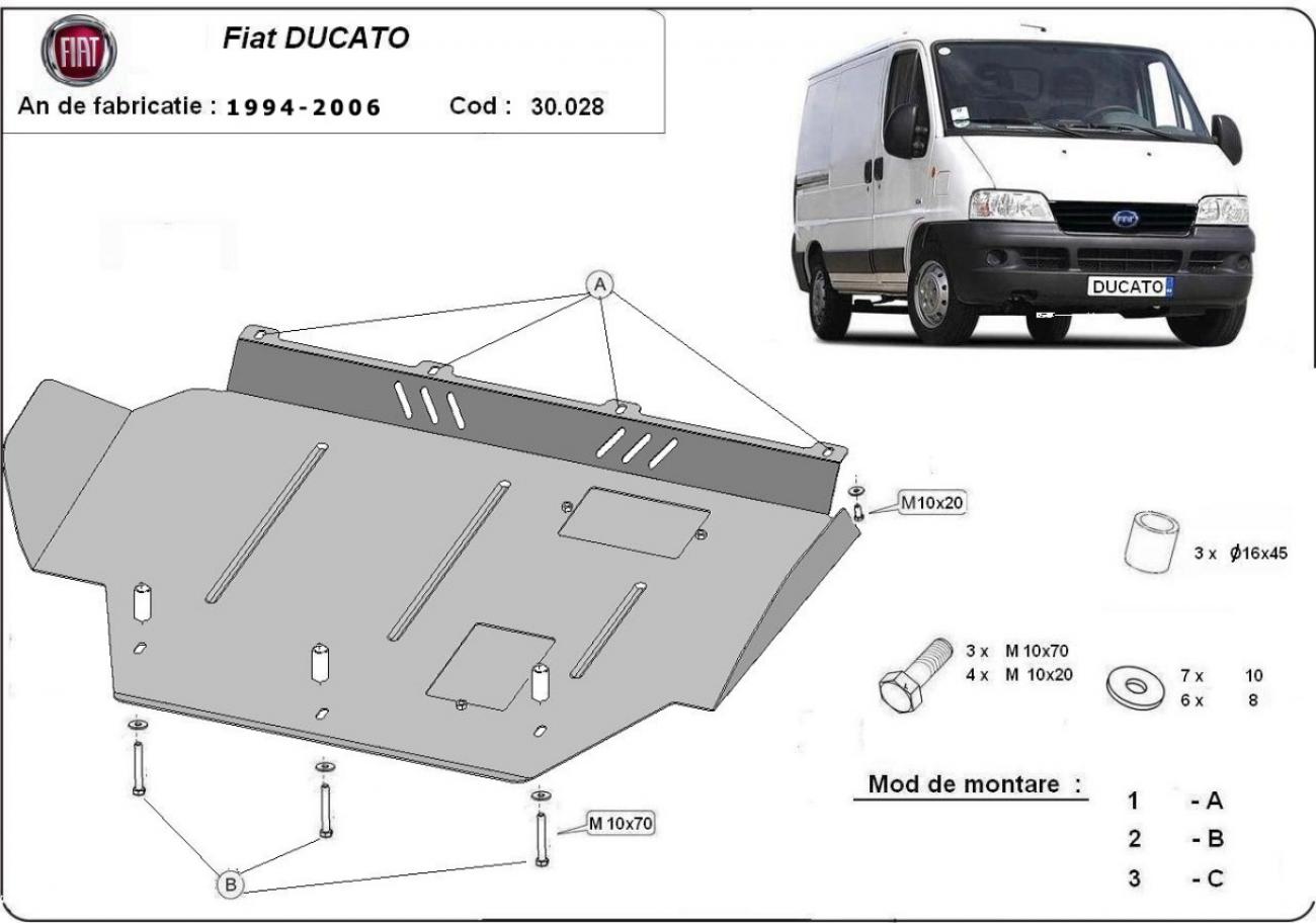 Engine skid plate Fiat Ducato - 2