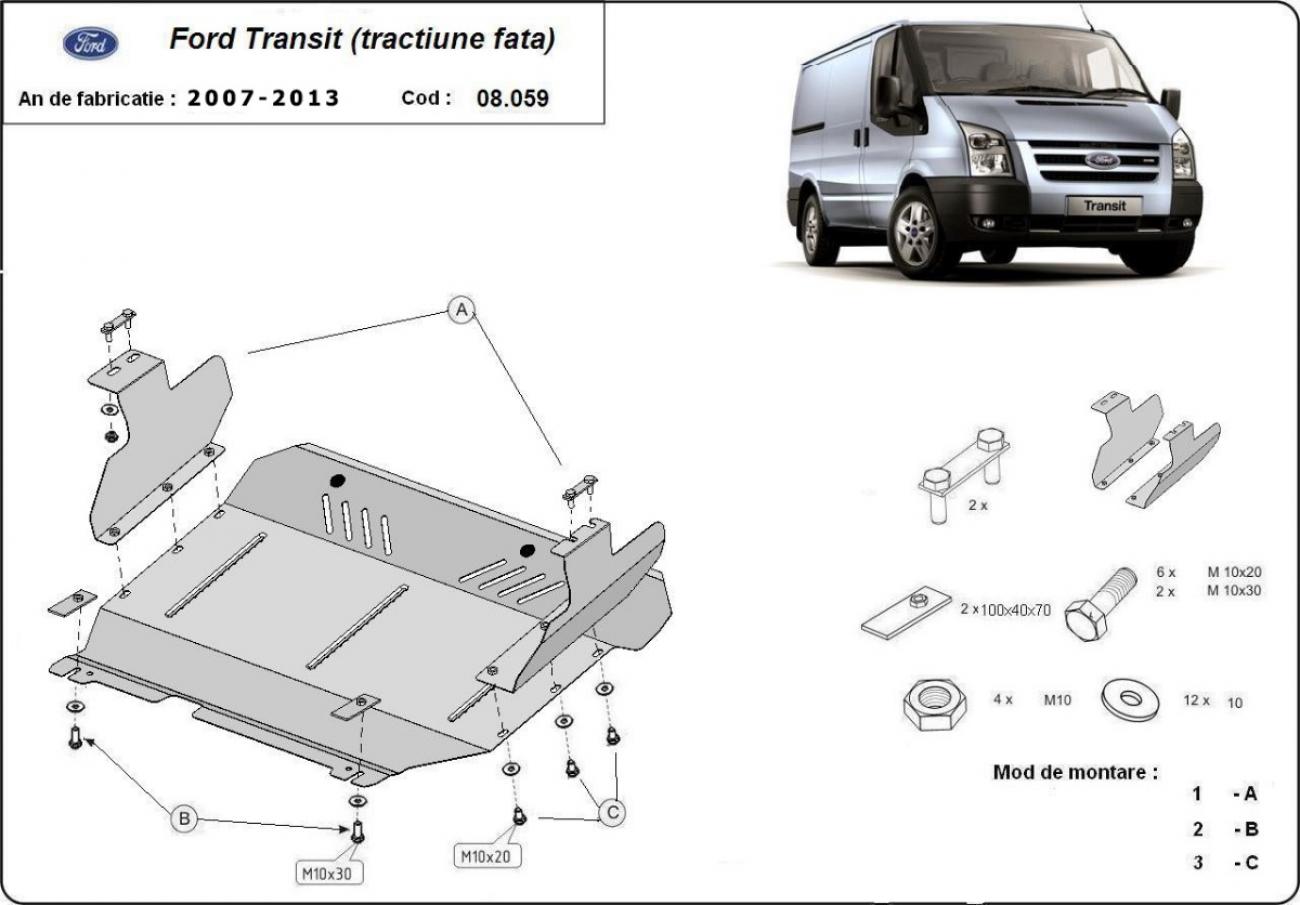 Engine skid plate Ford Transit - front-wheel drive - 2