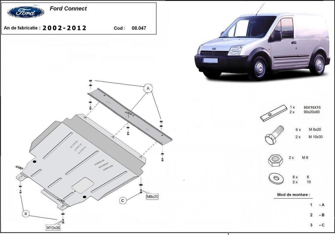 Engine skid plate Ford Transit Connect - 2