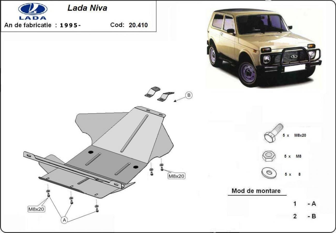 Engine skid plate Lada Niva - 2
