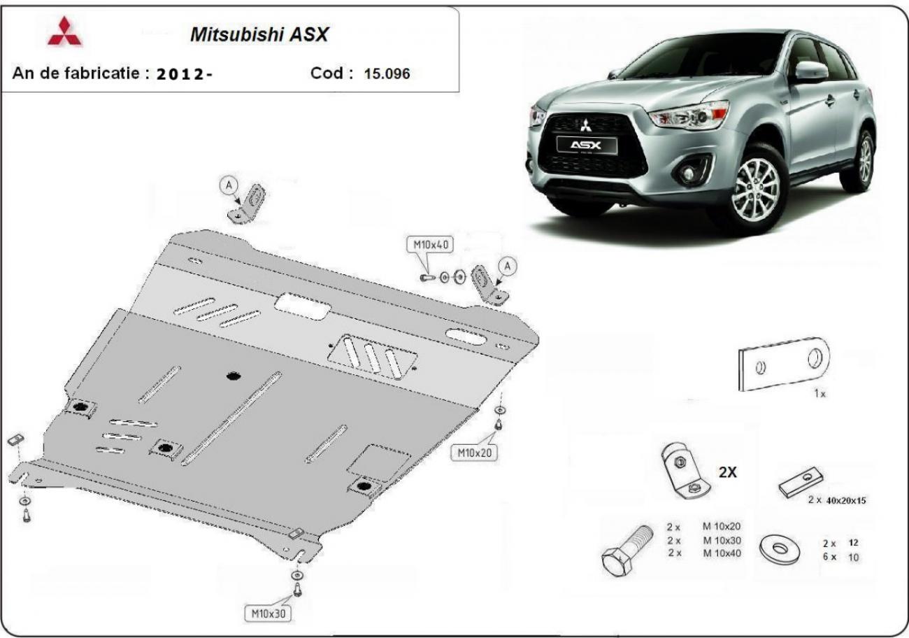 Engine and gearbox skid plate Mitsubishi ASX - 2