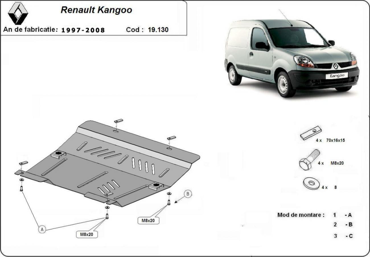 Engine skid plate Renault Kangoo - 2
