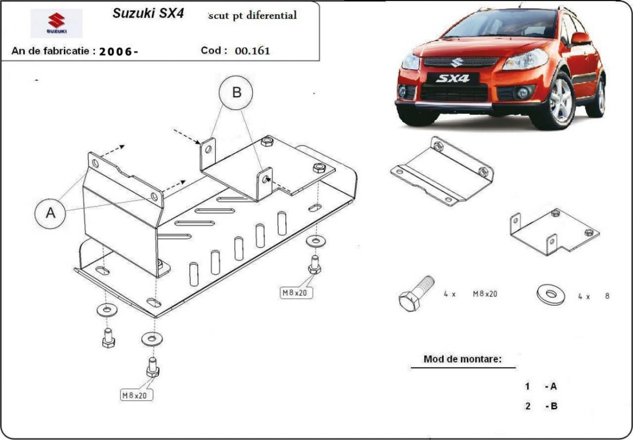 Differential skid plate Suzuki SX 4WD - 2