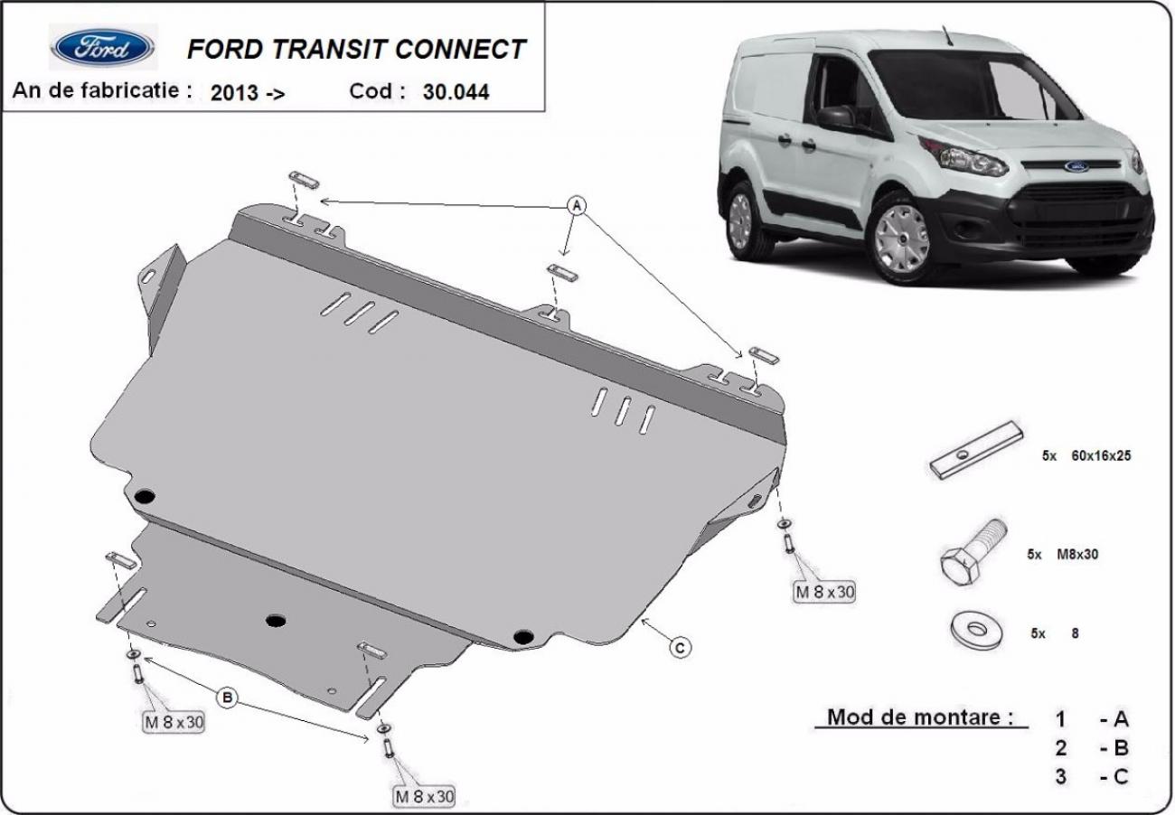 Engine skid plate Ford Transit Connect - 2