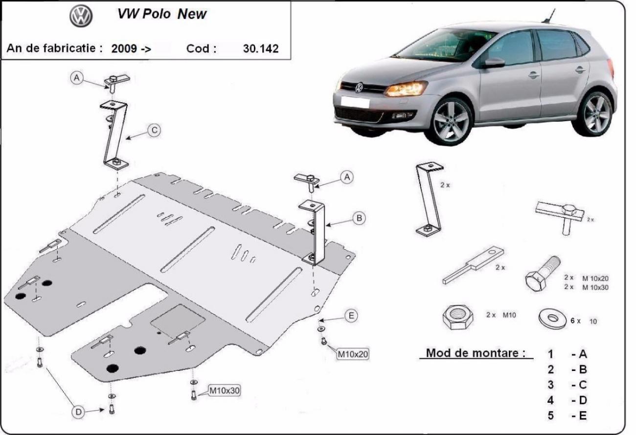 Engine skid plate VW Polo - 2