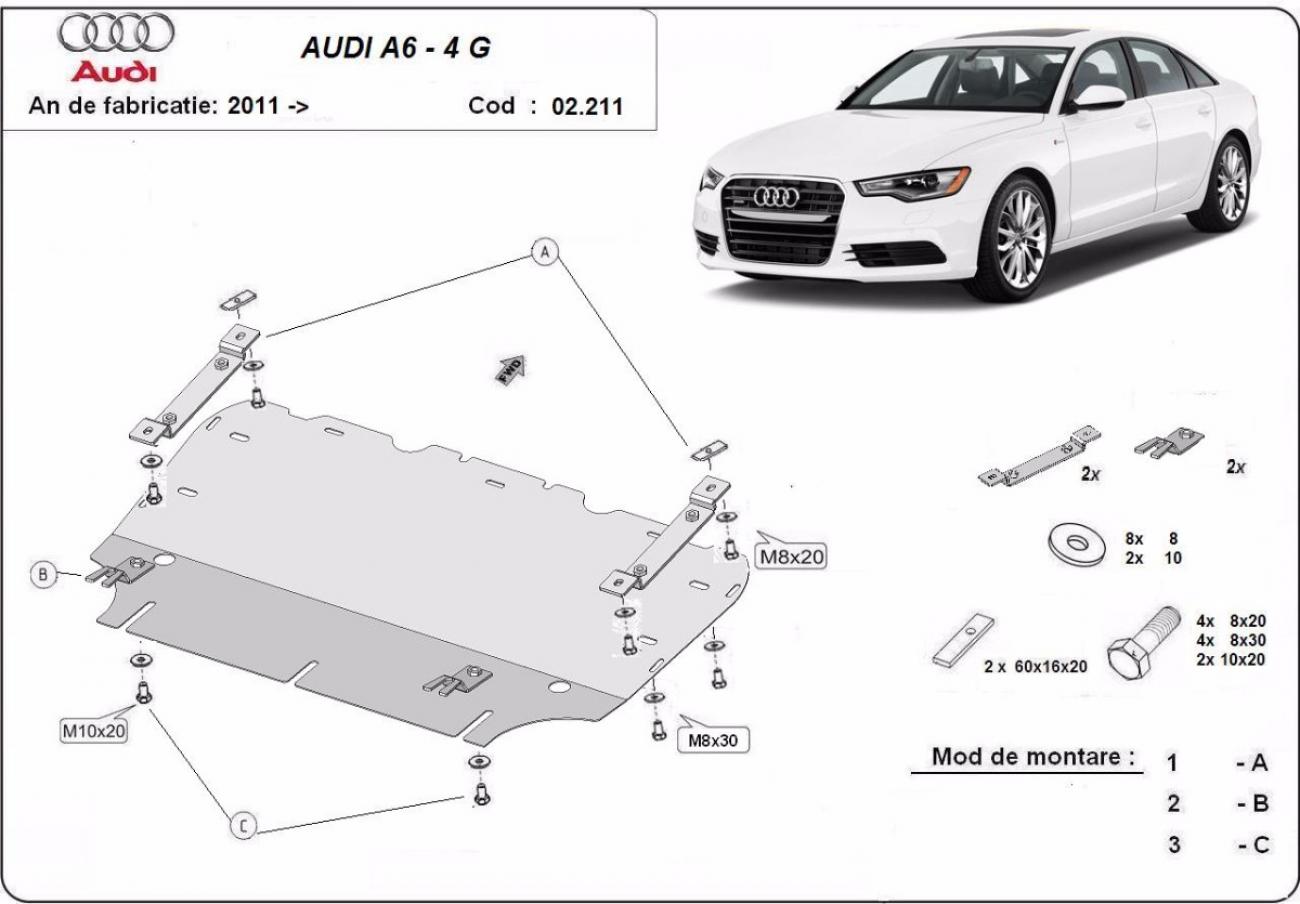 Engine skid plate Audi A6 - 2