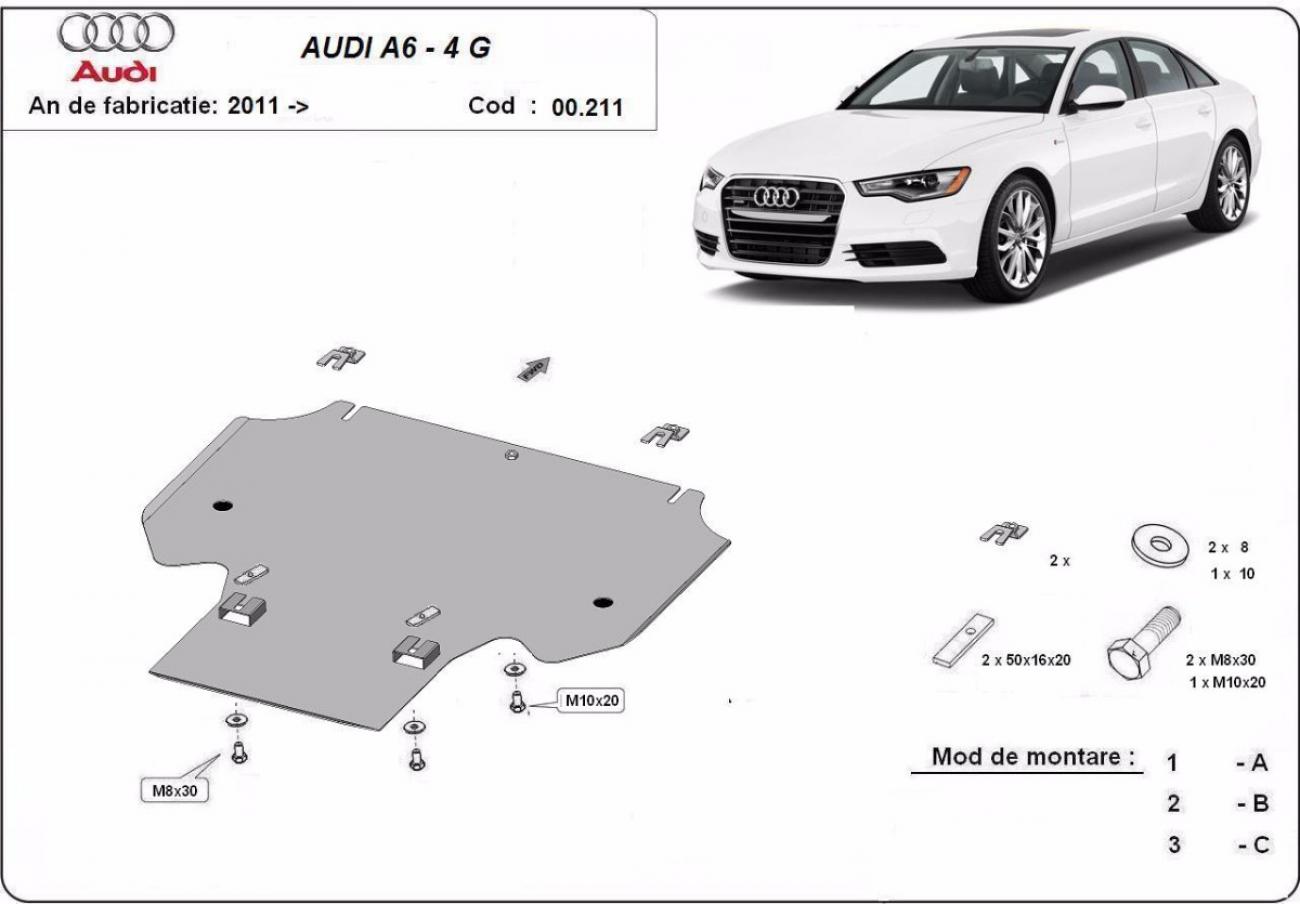Gearbox skid plate for Audi A6 - 2