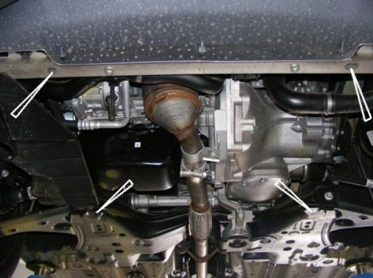 Engine skid plate Opel Corsa D - 3